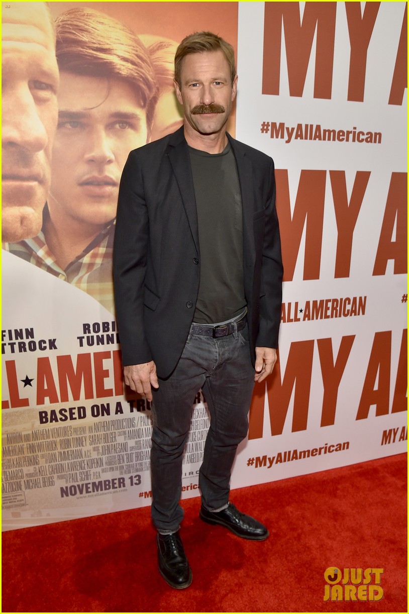 finn wittrock gets support from ahs co stars at my all american premiere 13