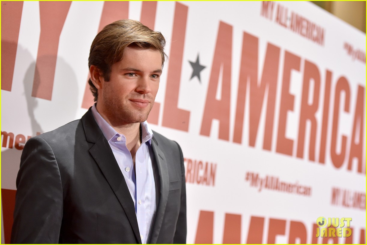 finn wittrock gets support from ahs co stars at my all american premiere 15