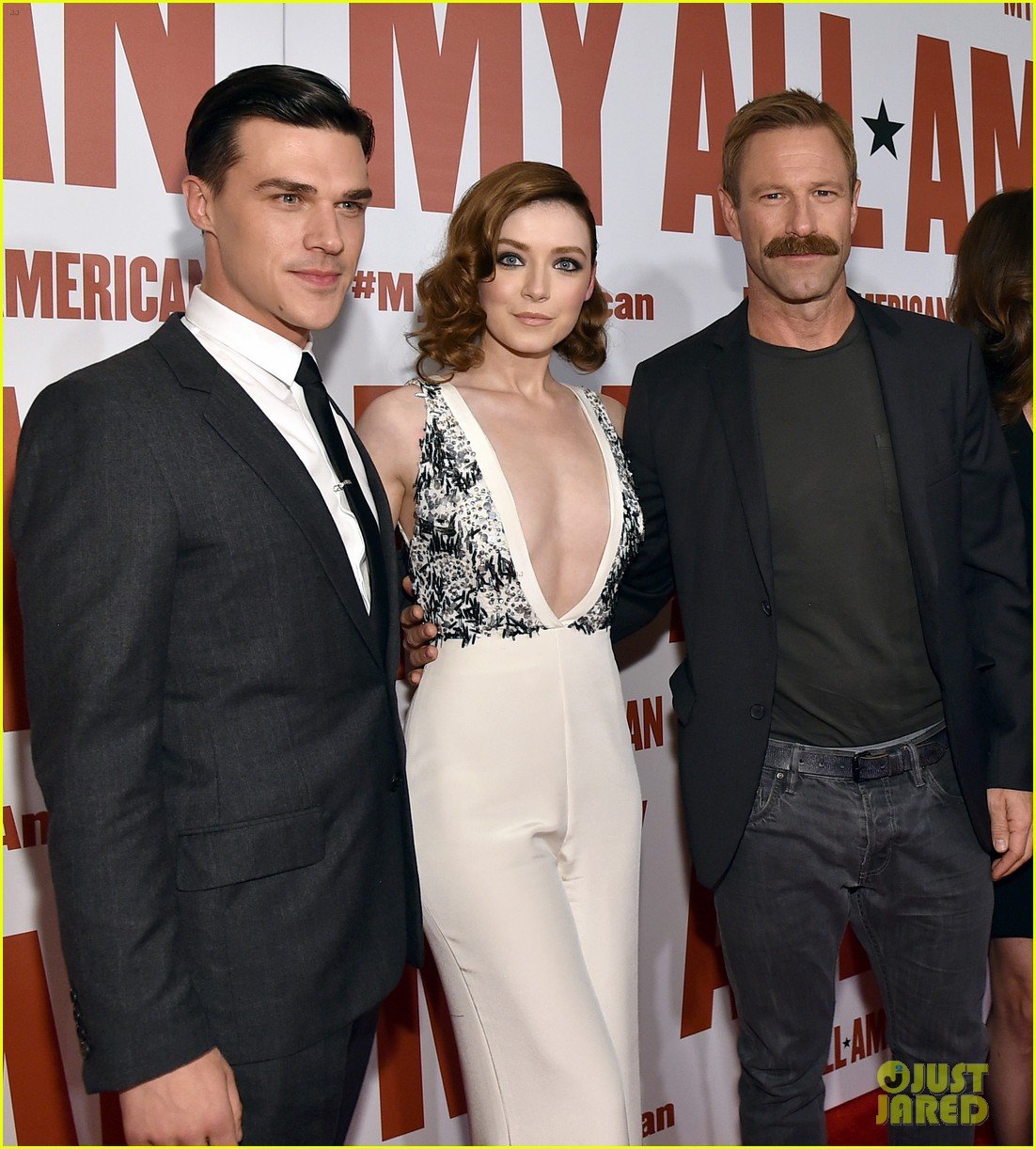 finn wittrock gets support from ahs co stars at my all american premiere 19