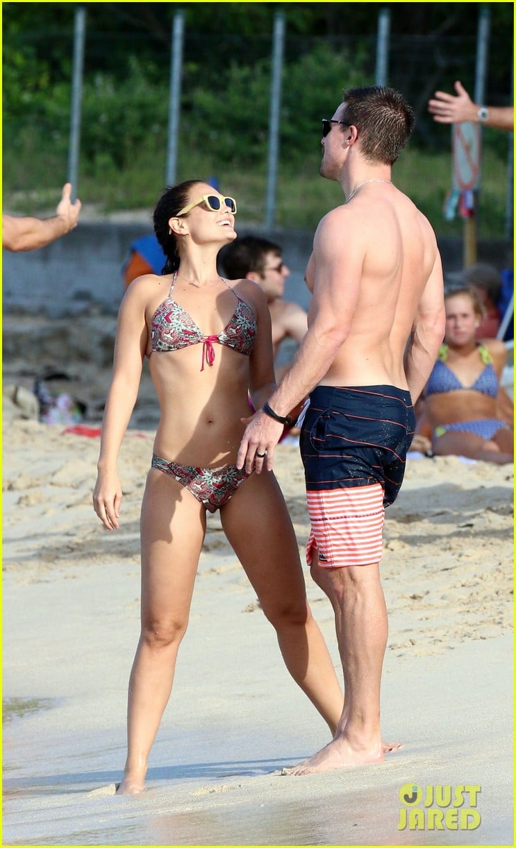 stephen amell shows off hot bod while shirtless in st barts 01