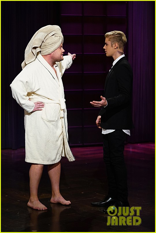 justin bieber subs in for james corden on late late show 02
