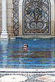 justin bieber goes shirtless for swim at versace mansion 07