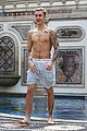 justin bieber goes shirtless for swim at versace mansion 23