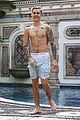 justin bieber goes shirtless for swim at versace mansion 24