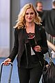 eliza taylor danielle panabaker leave vancouver for home 06