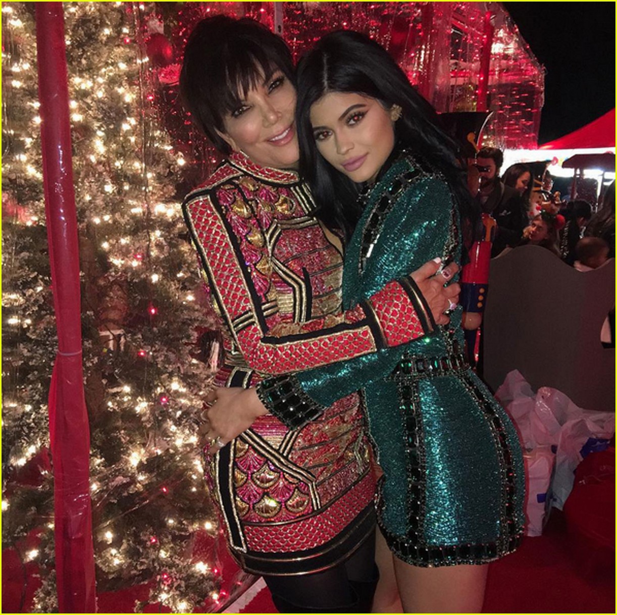 kylie jenner at 2015 kris christmas party 01