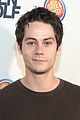 dylan obrien tyler posey buddy up at teen wolf l a premiere party 07