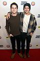 dylan obrien tyler posey buddy up at teen wolf l a premiere party 20