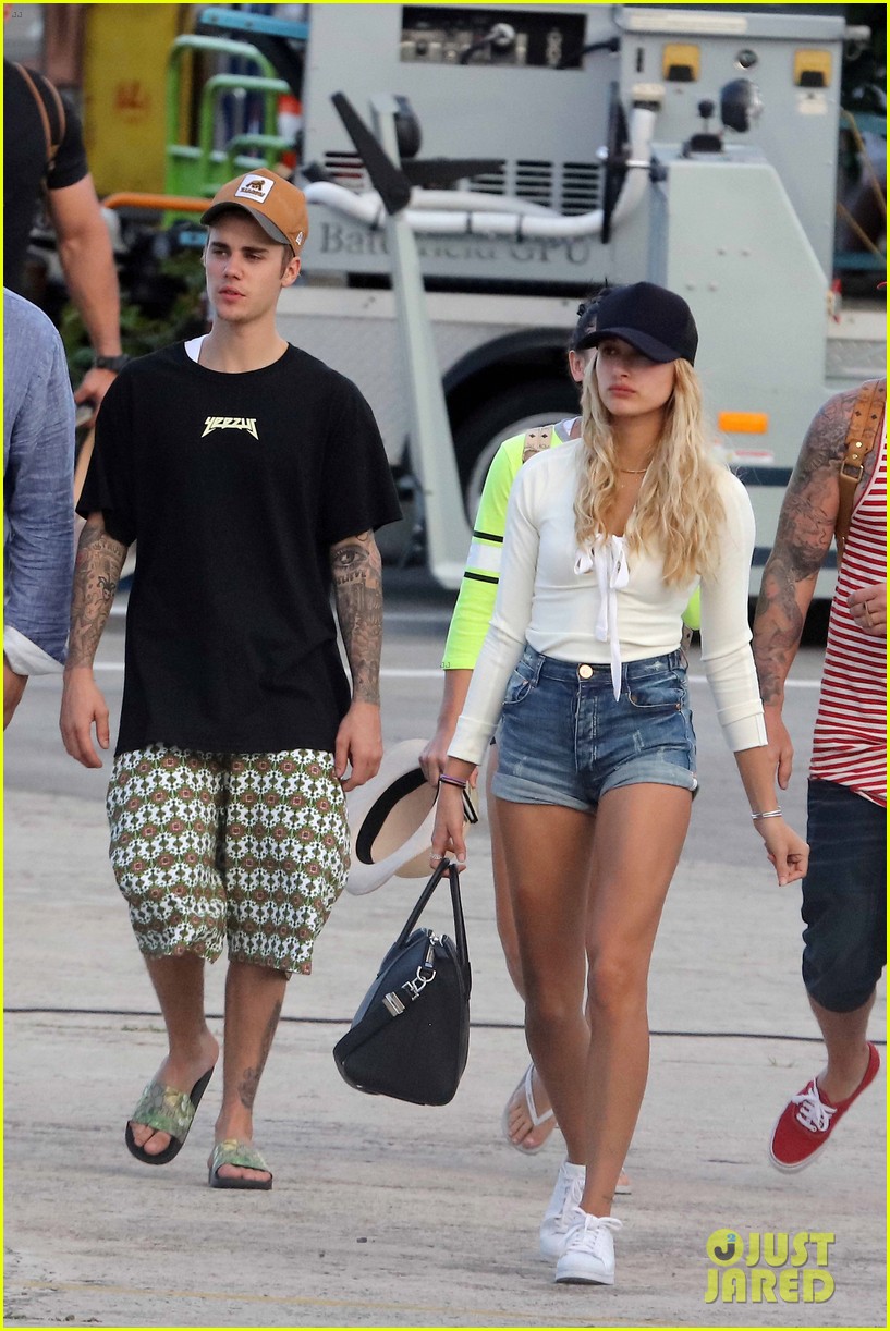 justin bieber leaves st barts with hailey baldwin by his side 09