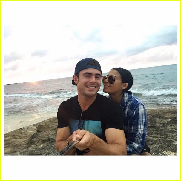 zac efron goes shirtless in new instagram with sami miro 04