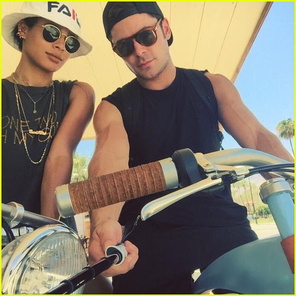 zac efron goes shirtless in new instagram with sami miro 05
