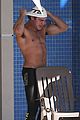 zac efron goes shirtless for baywatch swimming lessons 15