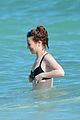 jess glynne wears black bikini on the beach 10