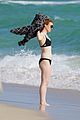 jess glynne wears black bikini on the beach 23
