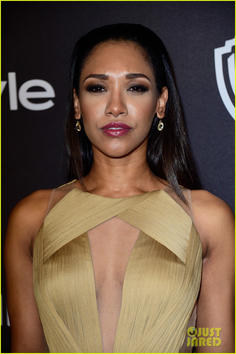 grant gustin candice patton 2016 golden globes party 01