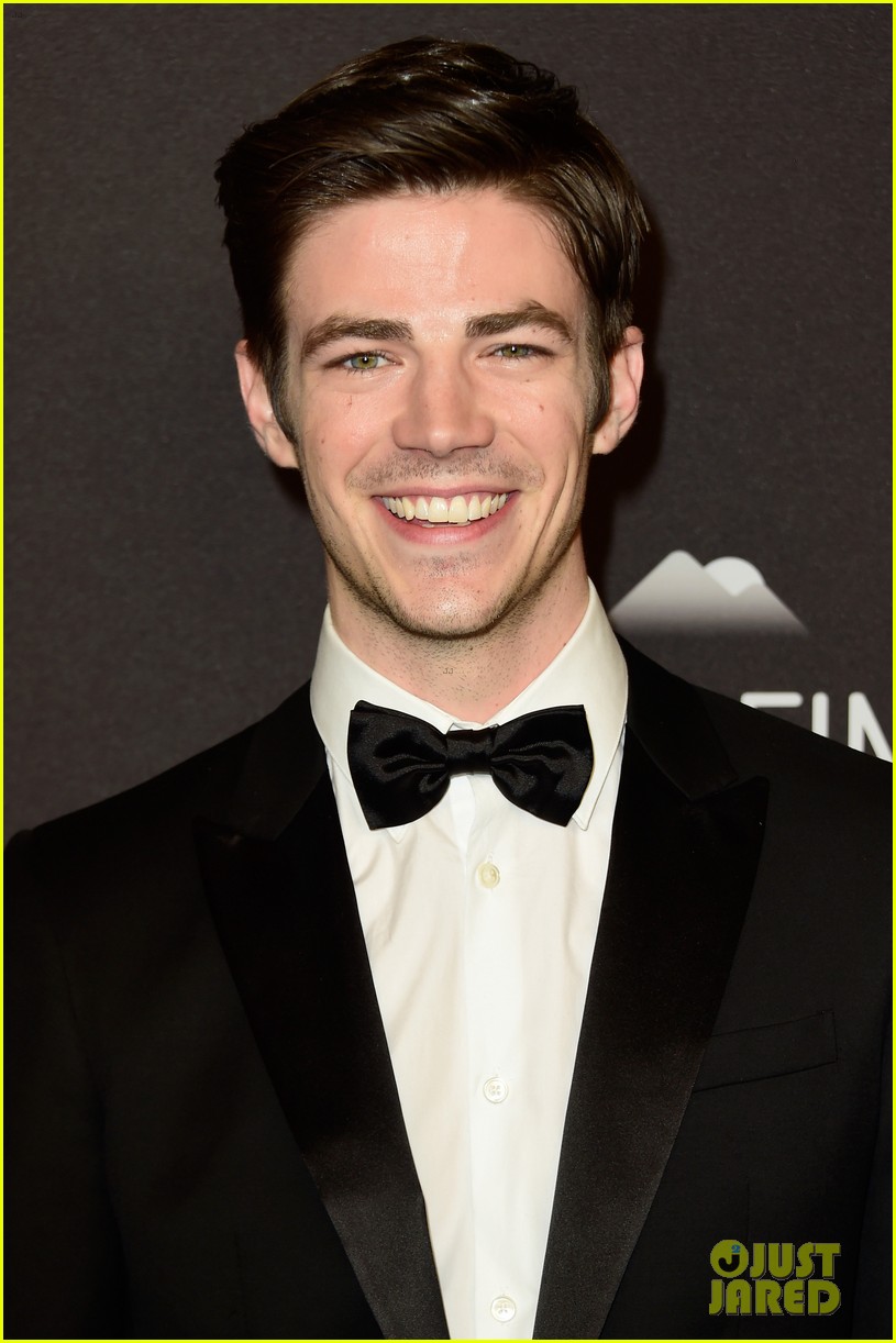 grant gustin candice patton 2016 golden globes party 02