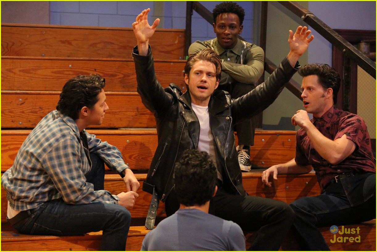grease live rehearsal pics new batch before premiere 53