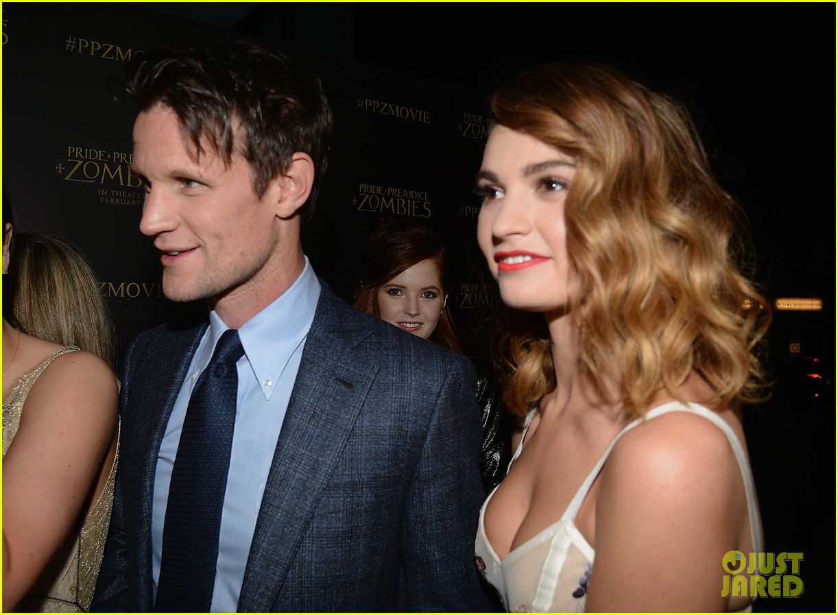 lily james matt smith pride and prejudice and zombies premiere 13