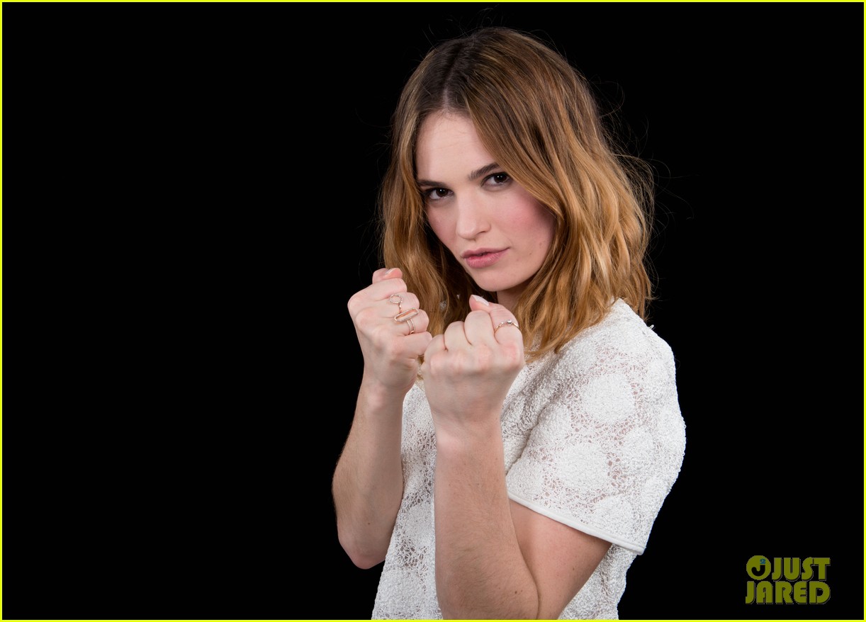 lily james aol build imdb asks events nyc 03
