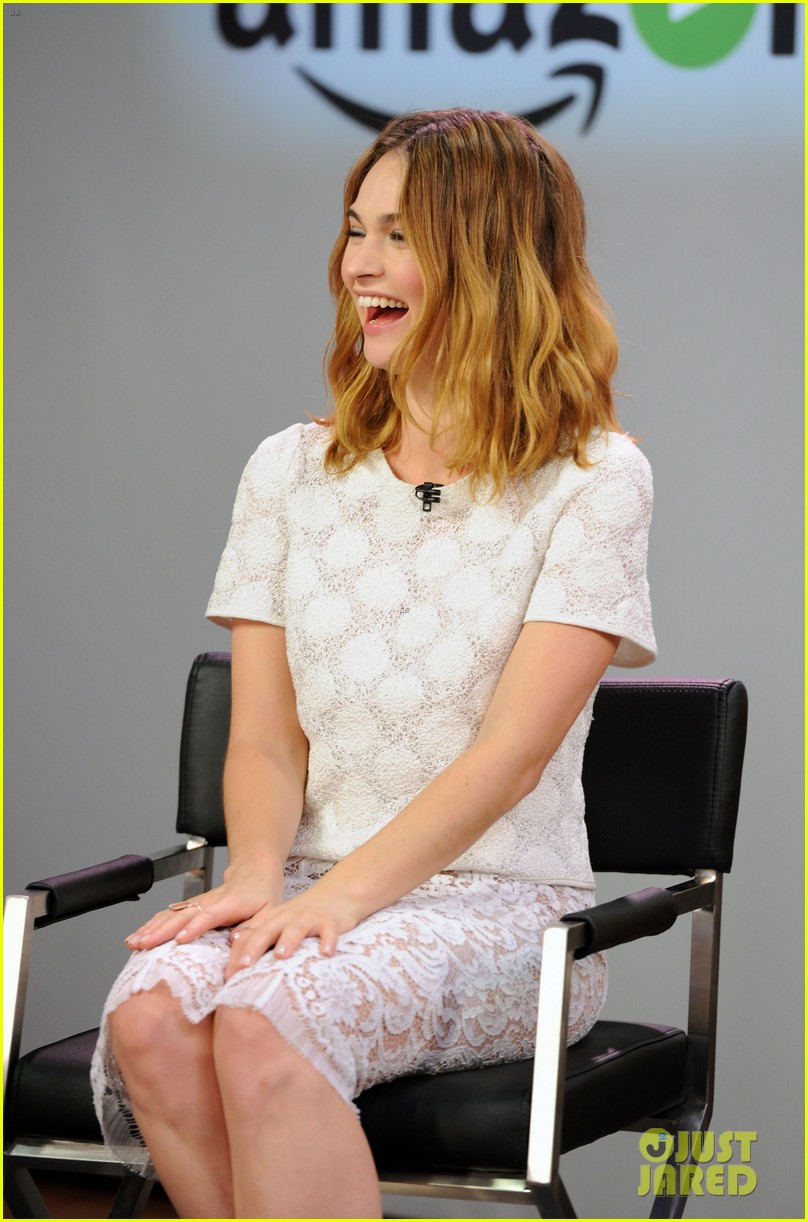 lily james aol build imdb asks events nyc 12