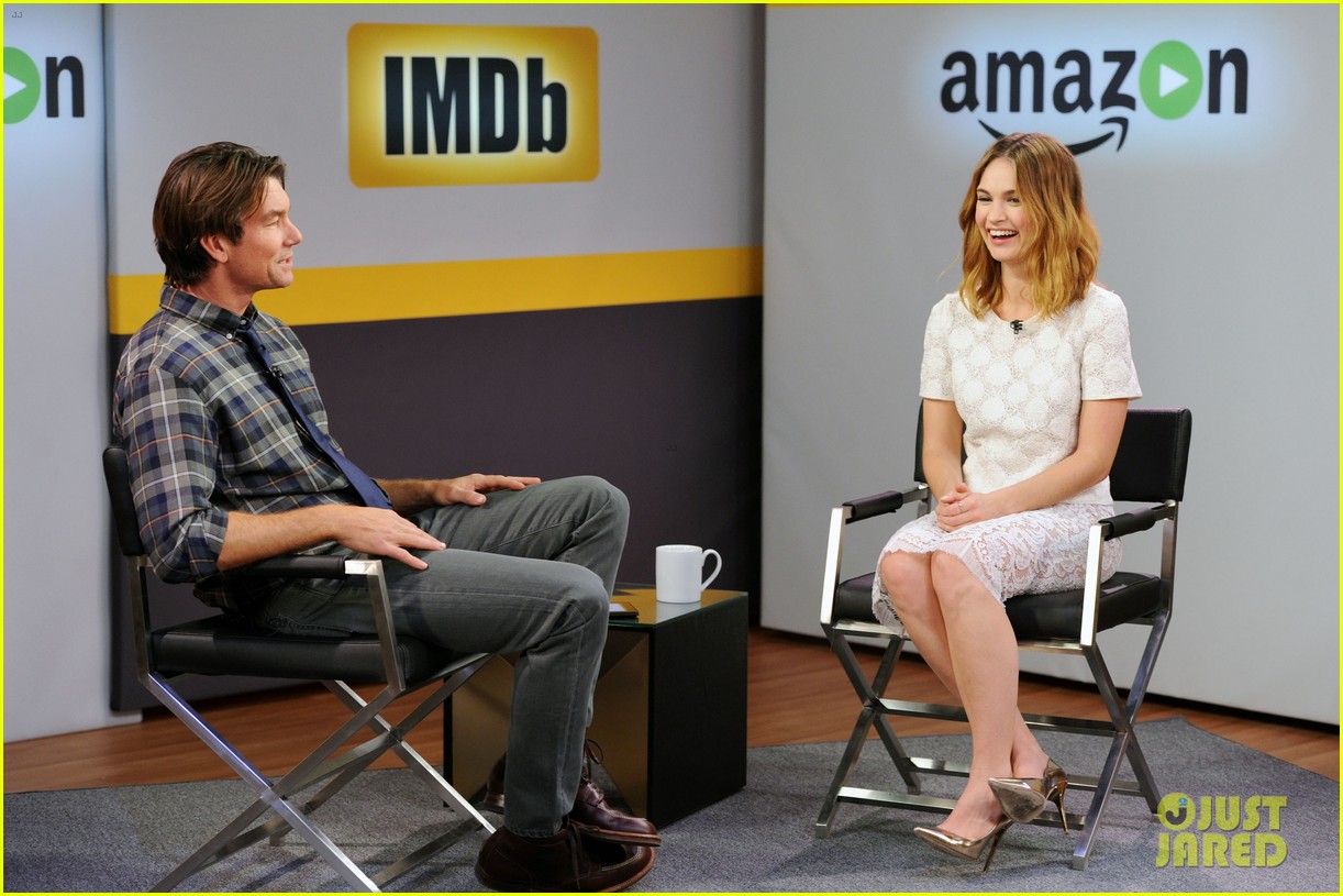 lily james aol build imdb asks events nyc 14