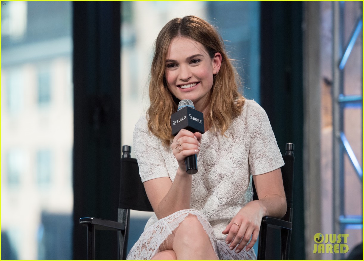 lily james aol build imdb asks events nyc 42