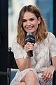 lily james aol build imdb asks events nyc 32