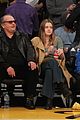 lea michele and matthew paetz go to lakers game 07