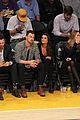 lea michele and matthew paetz go to lakers game 08