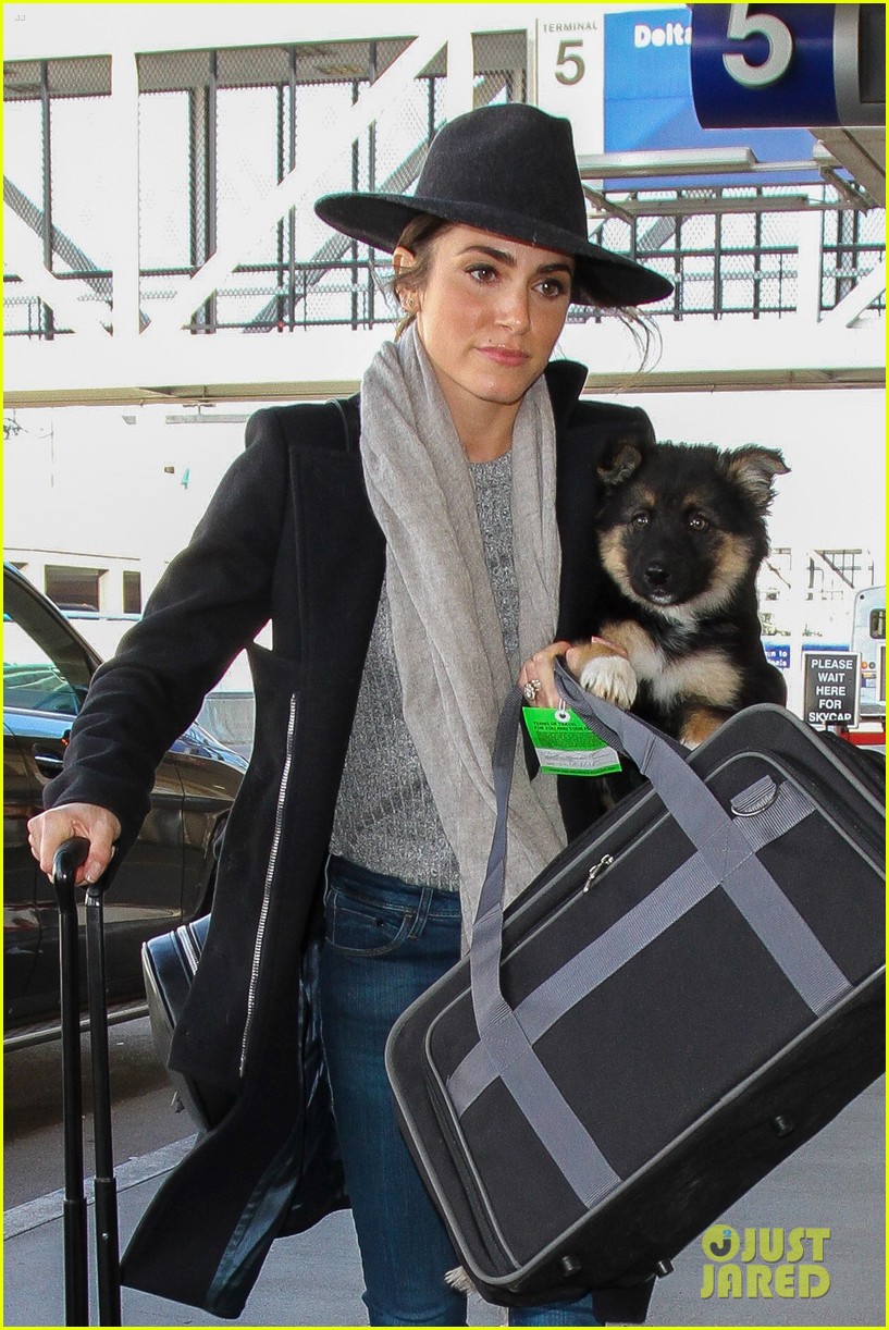 nikki reed flies with dog new owners lax 04