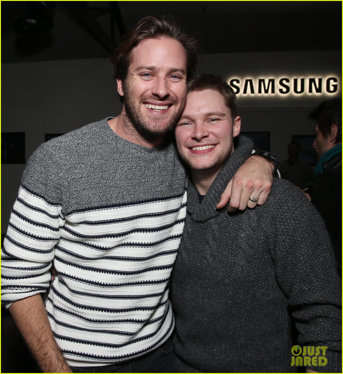 jack reynor gets support from free fire co star armie hammer at sundance 2016 02