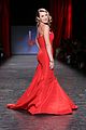 alexa penavega red dress collection nyfw show 06