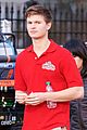 ansel elgort pizza delivery guy new movie atl 06