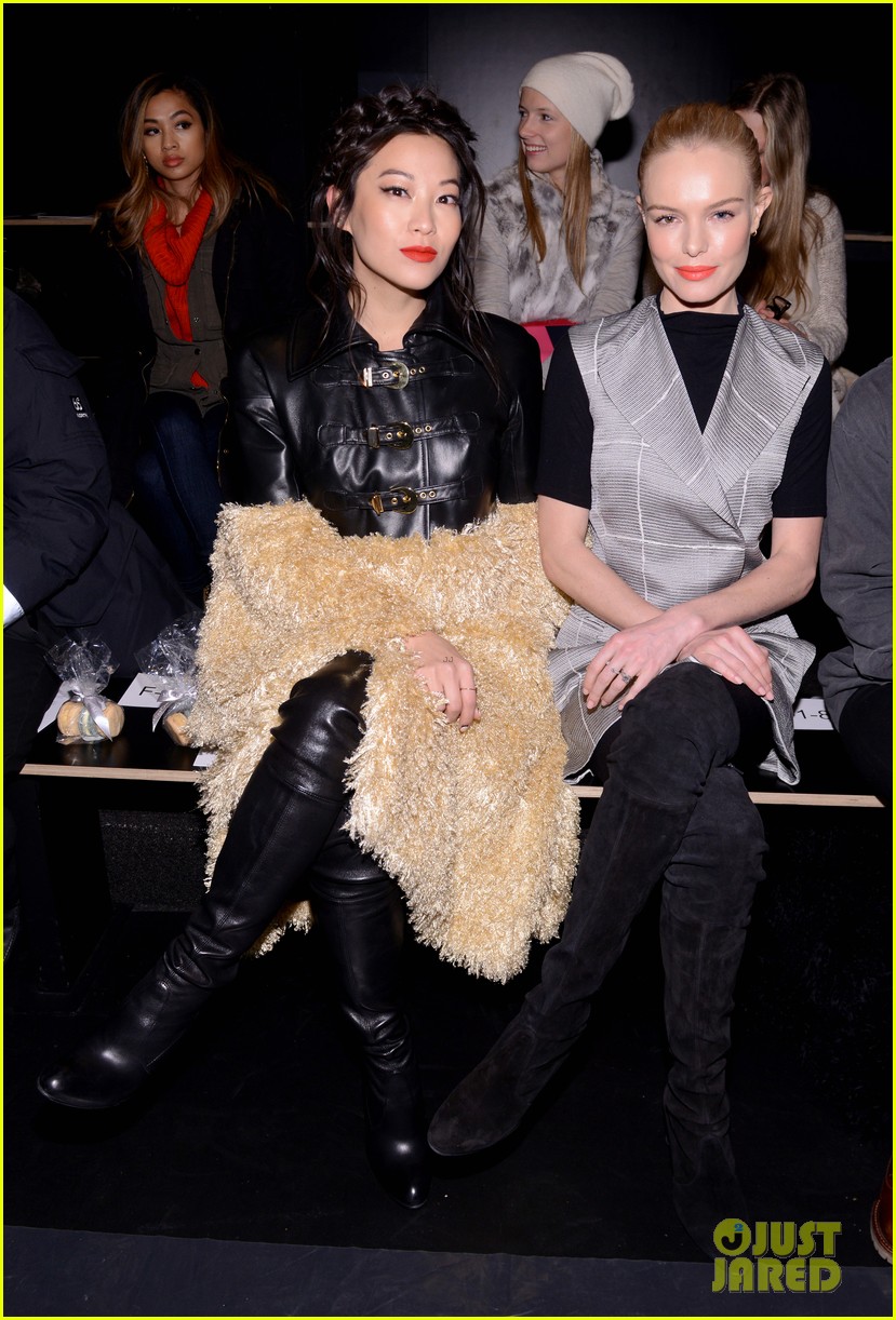 kate boswoth and arden cho at nyfw 05