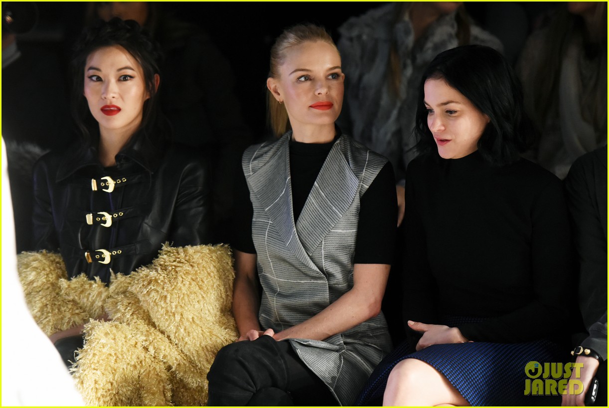 kate boswoth and arden cho at nyfw 10