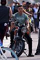 zac efron films baywatch on motorcycle 08