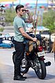 zac efron films baywatch on motorcycle 13