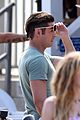 zac efron films baywatch on motorcycle 22