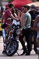 zac efron films baywatch on motorcycle 35