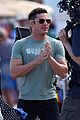 zac efron films baywatch on motorcycle 37