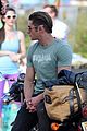 zac efron films baywatch on motorcycle 48