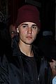 justin bieber greets fans outside club 03