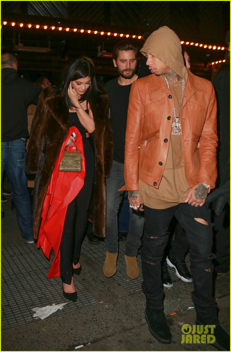 kylie jenner night out nyc scott tyga nail collection news 12