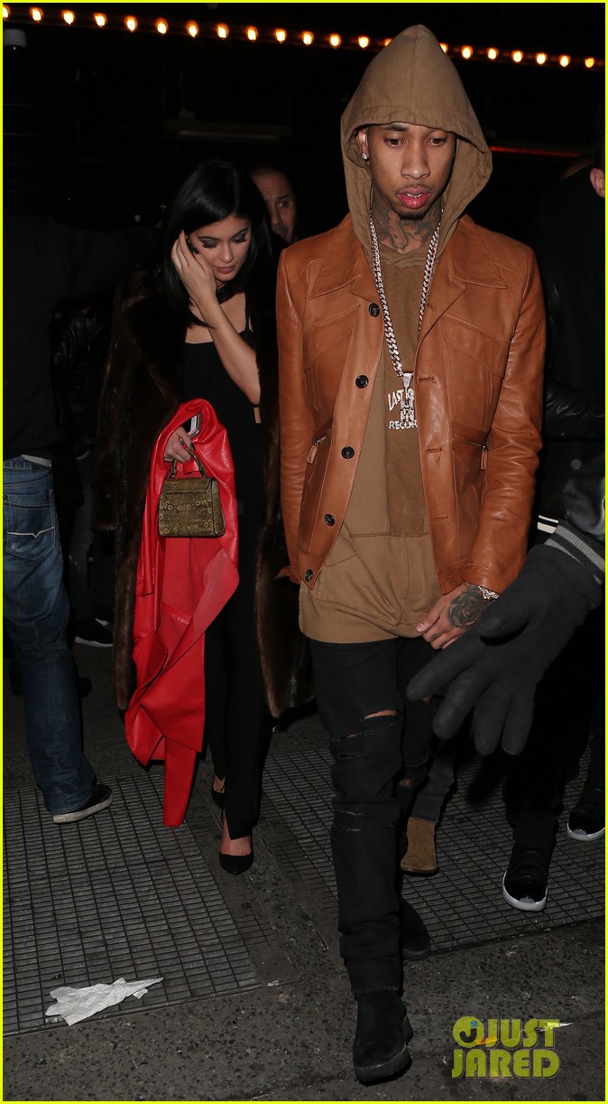 kylie jenner night out nyc scott tyga nail collection news 13