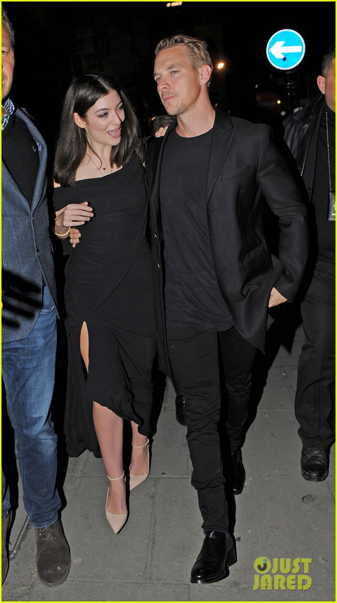 lorde holds hands diplo brit awards party 14