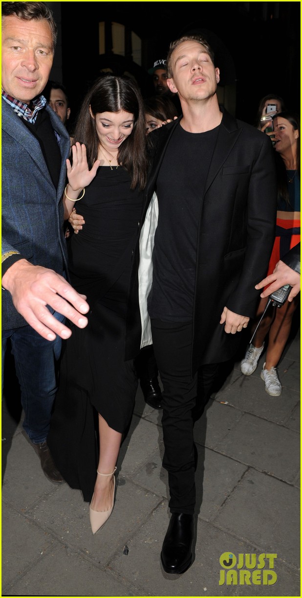 lorde holds hands diplo brit awards party 16