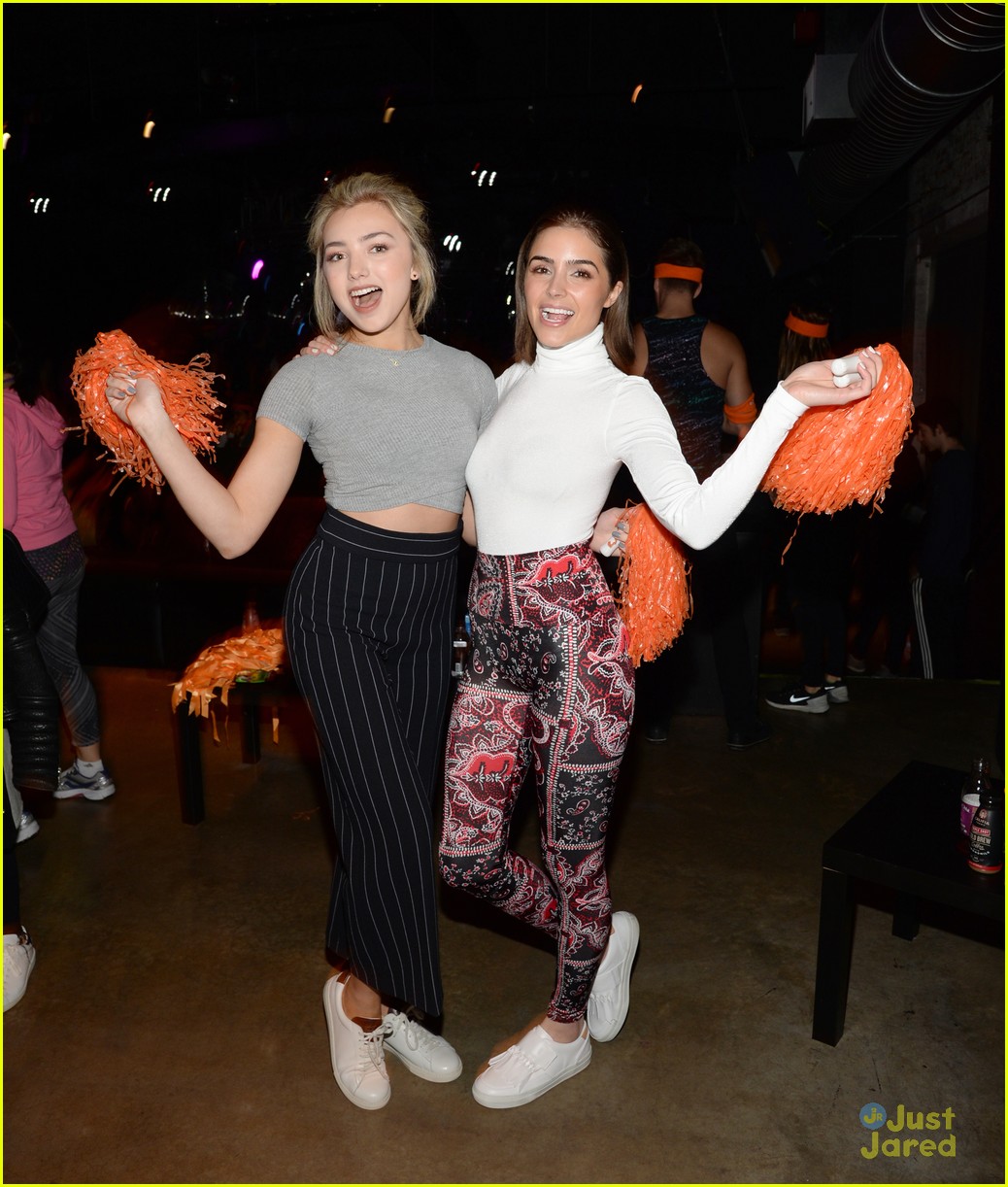 peyton list olivia culpo clinique early morning pep start event 14