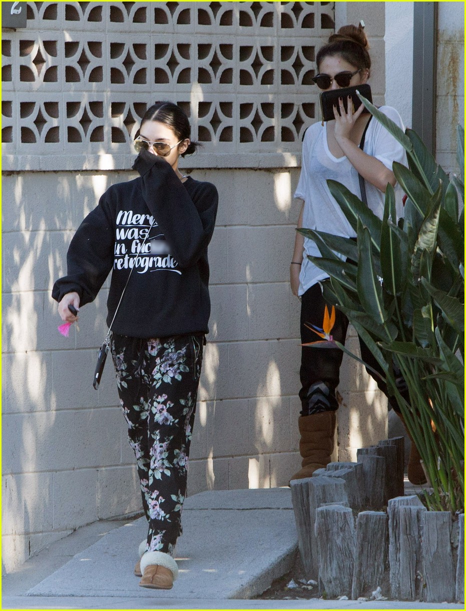 vanessa hudgens stops by friends house after yoga 01