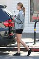 hailey baldwin holds sips on her coffee with her friend 15