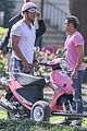 zac efron the rock film baywatch on a scooter 13